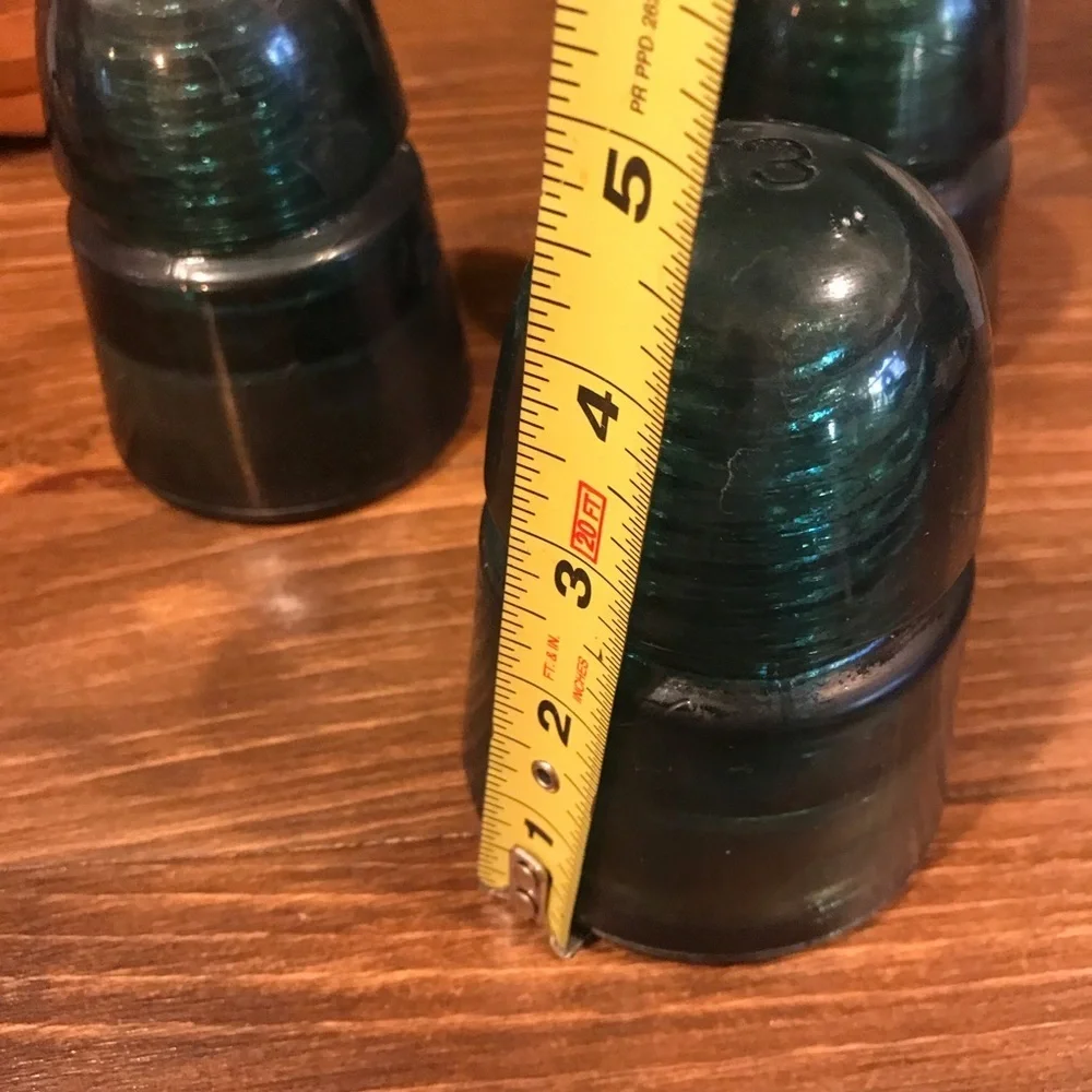 ▪️VINTAGE 1900’s Glass Beehive Insulators